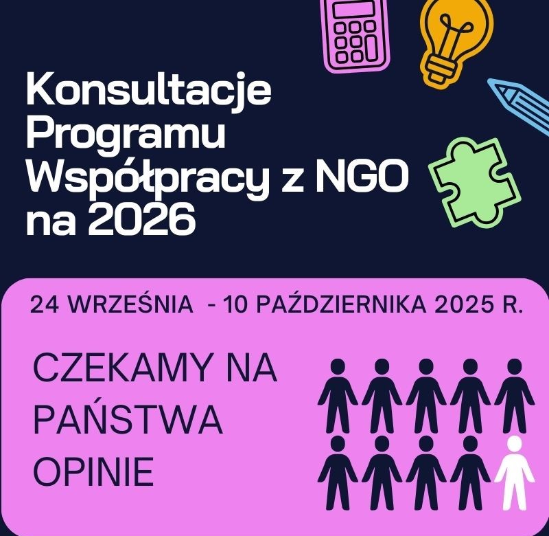 Zapraszamy do konsultacji Programu współpracy Miasta Tarnobrzega z organizacjami pozarządowymi na 2026 rok